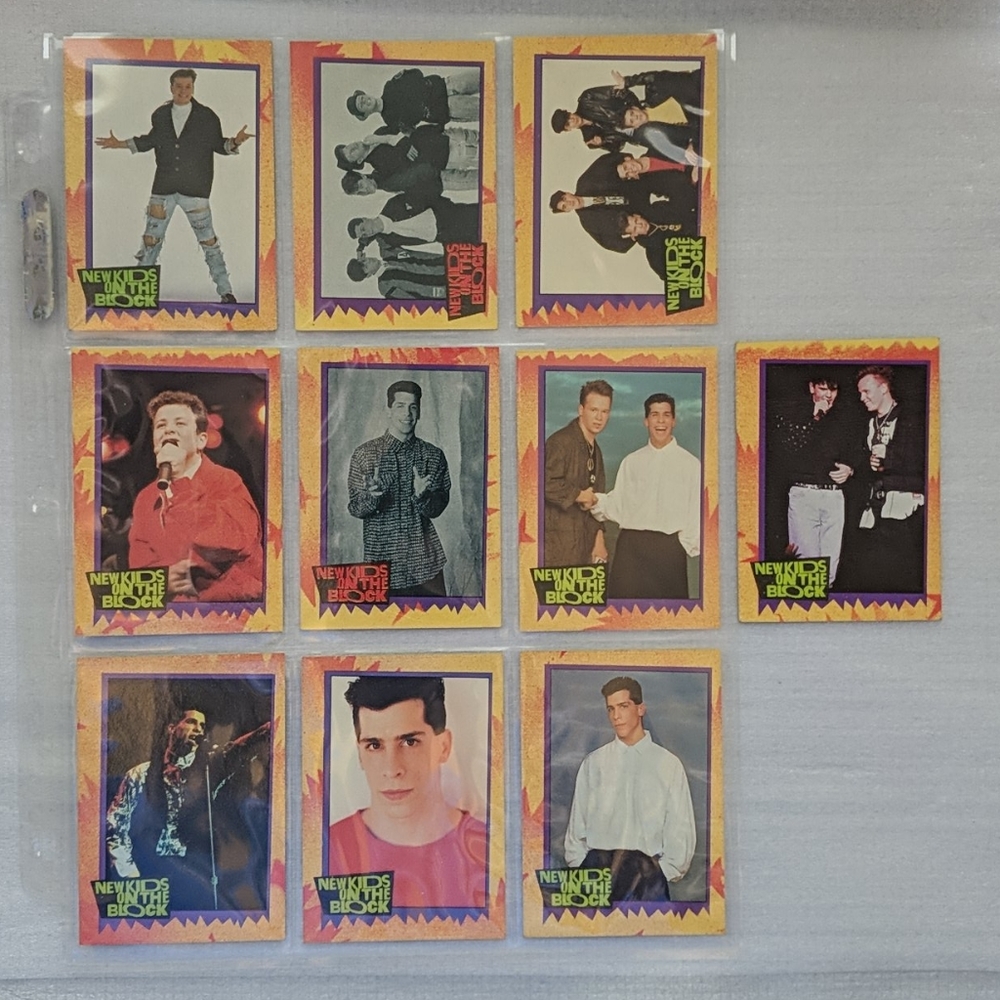 👣Vintage NKOTB Trading Cards